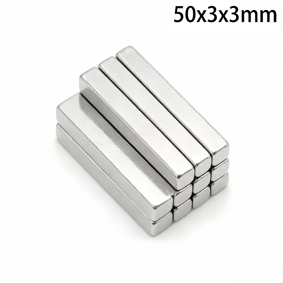 50x3x3mm Strong Magnet Sheet Block Magnets 50*3*3 For Home Refrigerators, Offices DIY 50x3x3