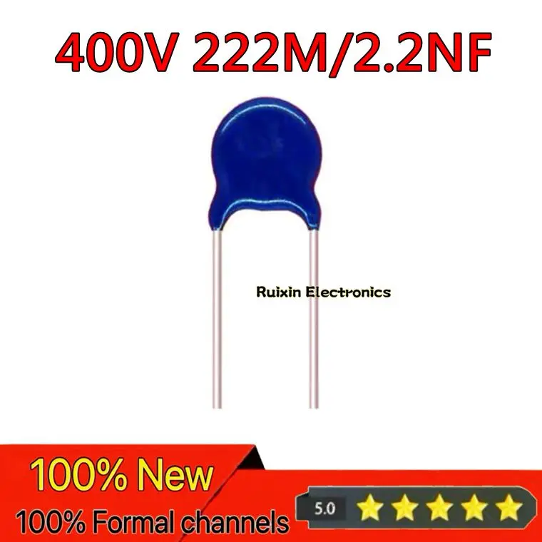 

【50PCS】Safety regulation Y capacitor X1Y1 400V 222M 2.2nF 2200pF 400VAC ± 20% direct insertion capacitor