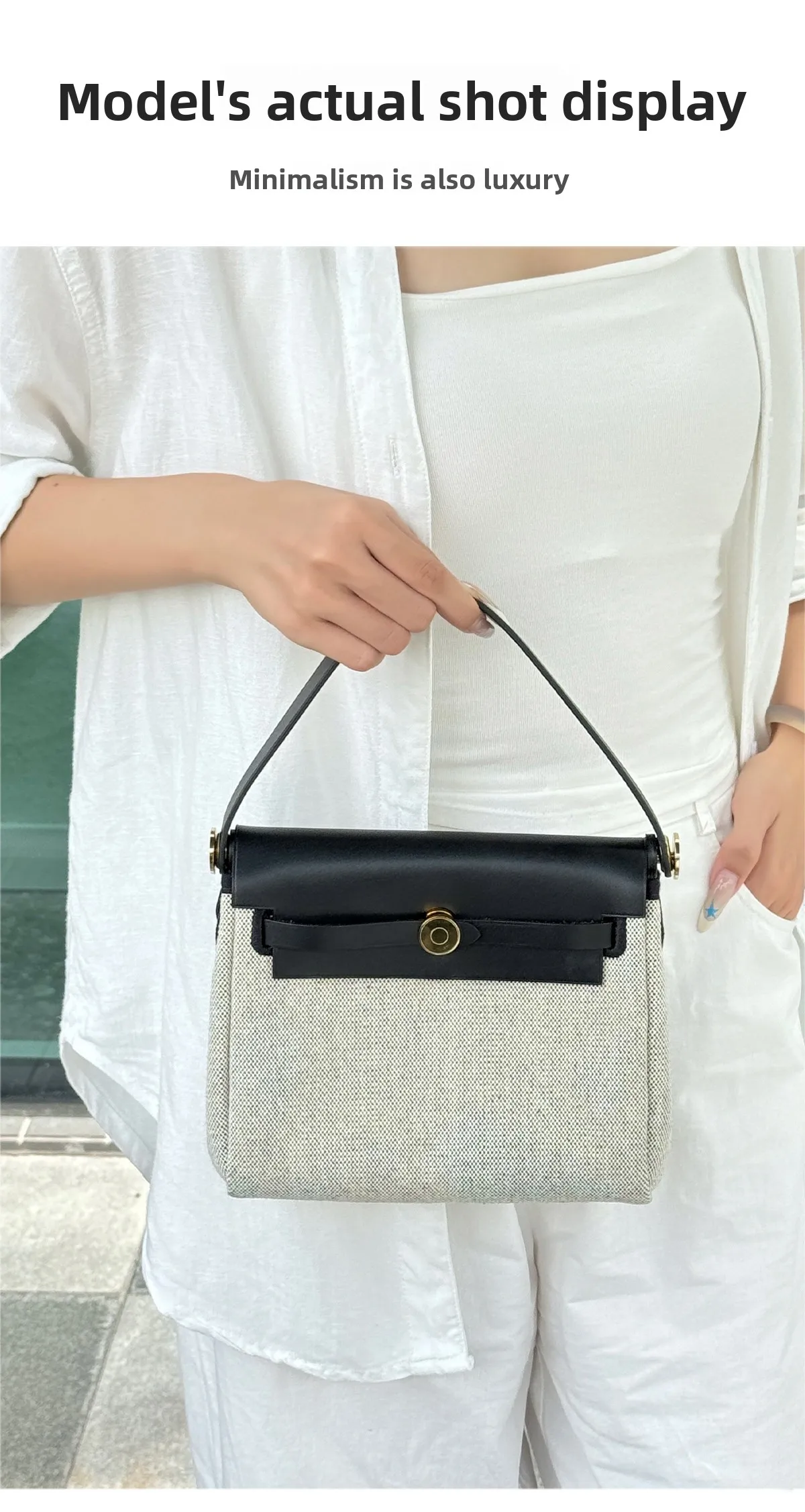 Cowhide Bag Handle For Herbag Mini Shoulder Strap Leather Bag Belt Short Bag Strap Handbag Durable Bag Replacement Accessories