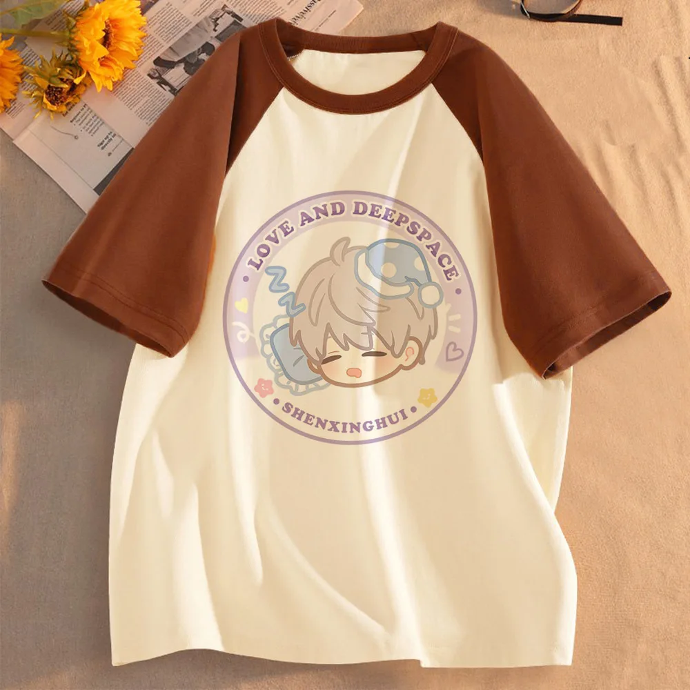 Love And Deepspace top tees female kawaii 2000s clearance sales funny Psychedelic shirt y2k 2000s meme baddie jojifuku