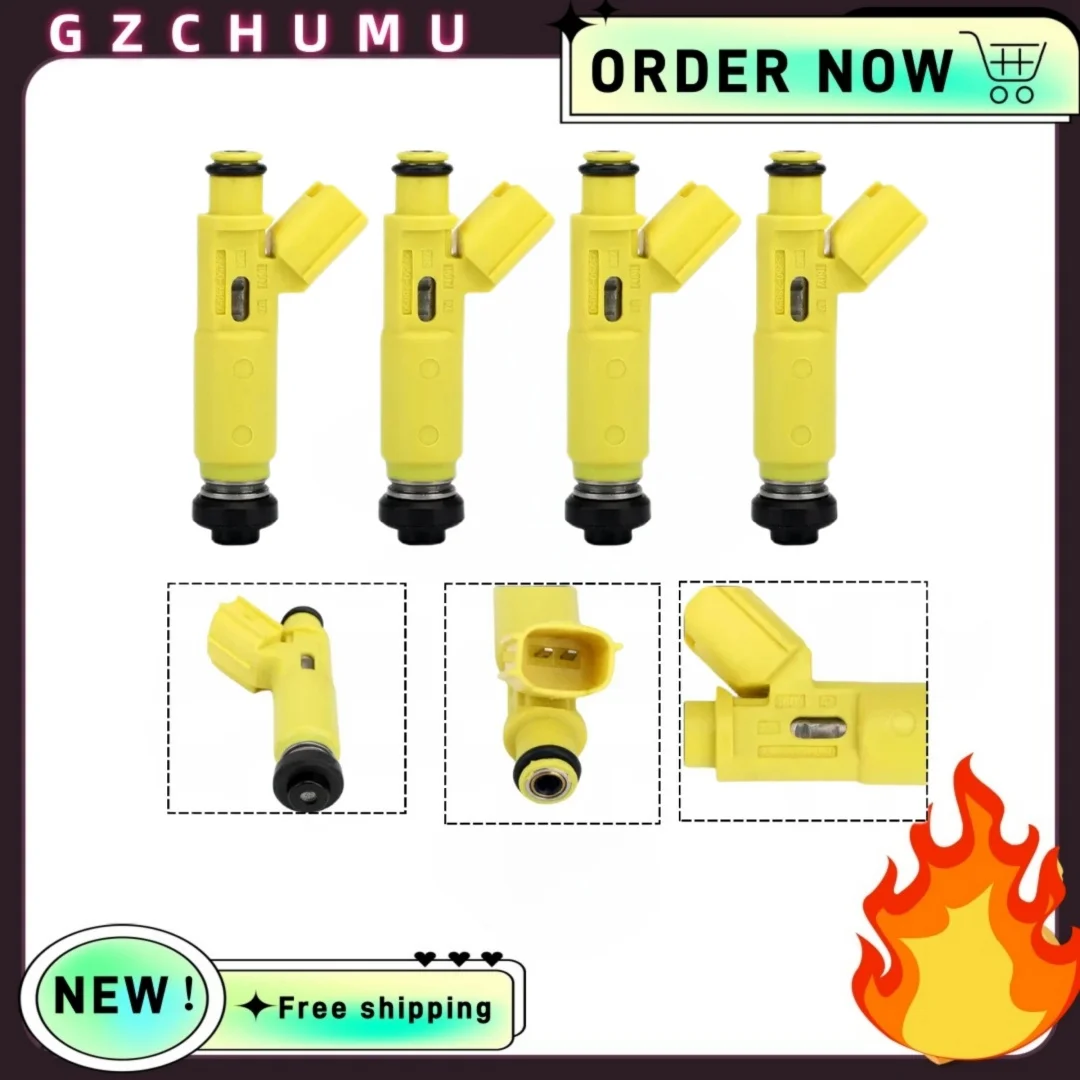 Новый набор из 4 топливных форсунок 23250-28050, подходит для Toyota RAV4 2.0L L4 2001-2003 гг. Новый набор из 4 топливных форсунок 23250-28050, подходит для Toyota RAV4 2.0L L4 2001-2003 гг.