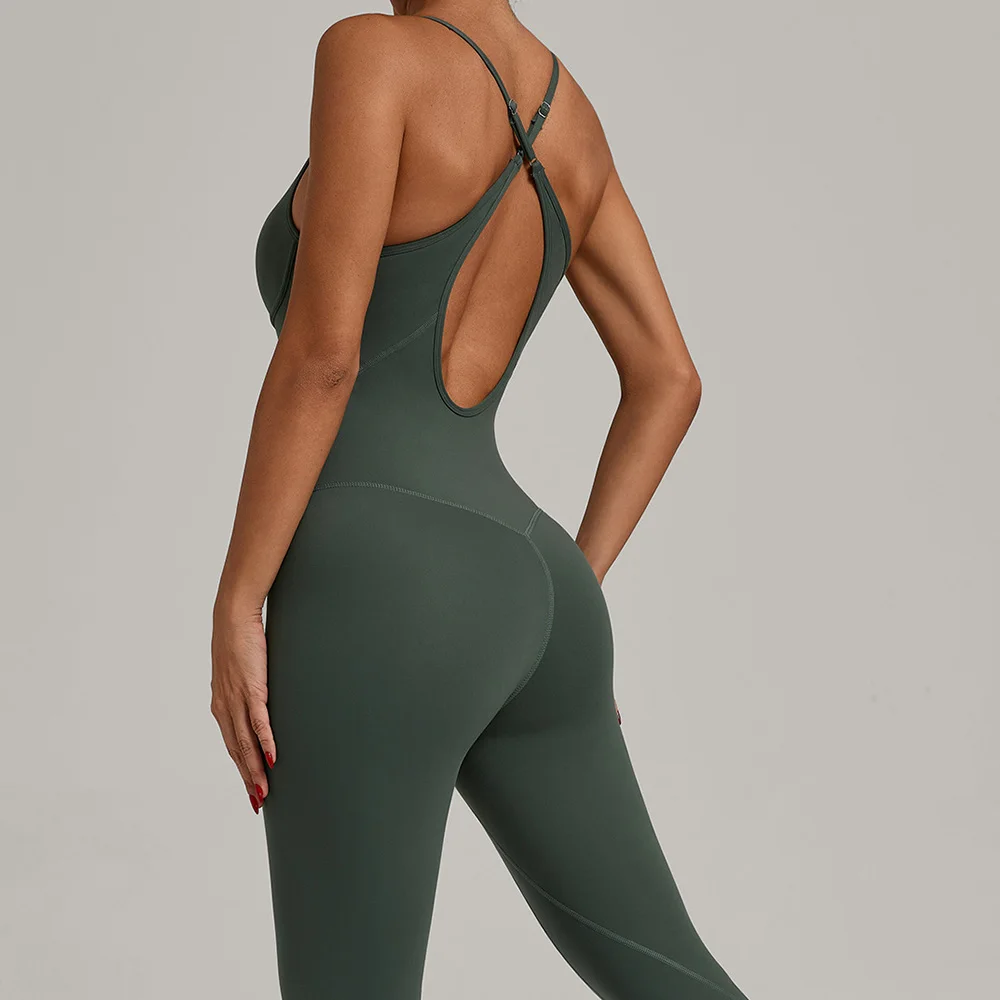 

Yoga Jumpsuit Women Tracksuit Fitness Romper Sports Set Gym Clothing Set Yoga Wear Pilates Workout Clothes Push Up Activewear