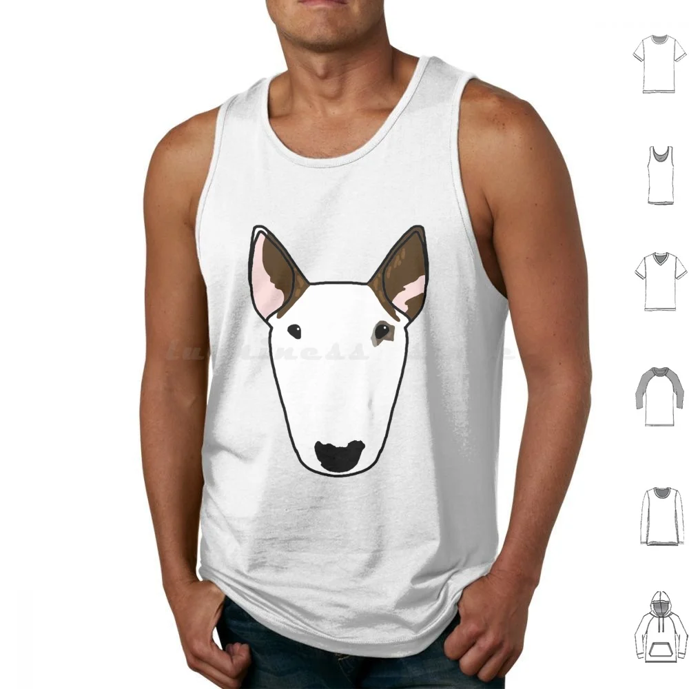 Camisetas sin mangas de algodón con estampado de Emilydevineart Bullterrier Ebt English Bull Terrier Dog Dogs