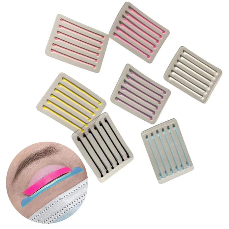 3 Paar/zak Siliconen Wimper Permanent Pad Herbruikbare Valse Wimper Krultang Patches Permanent Lint Wimpers Opheffen Applicator Make-Up Tool