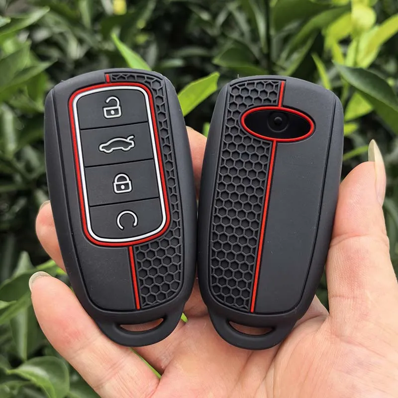 Silikon-Autoschlüsselhülle Schlüsselanhänger-Schutzhülle für Chery Omoda 5 C5 Tigo 7 8 Pro Max Tigo 7 8 Plus Arrizo 5 Plus