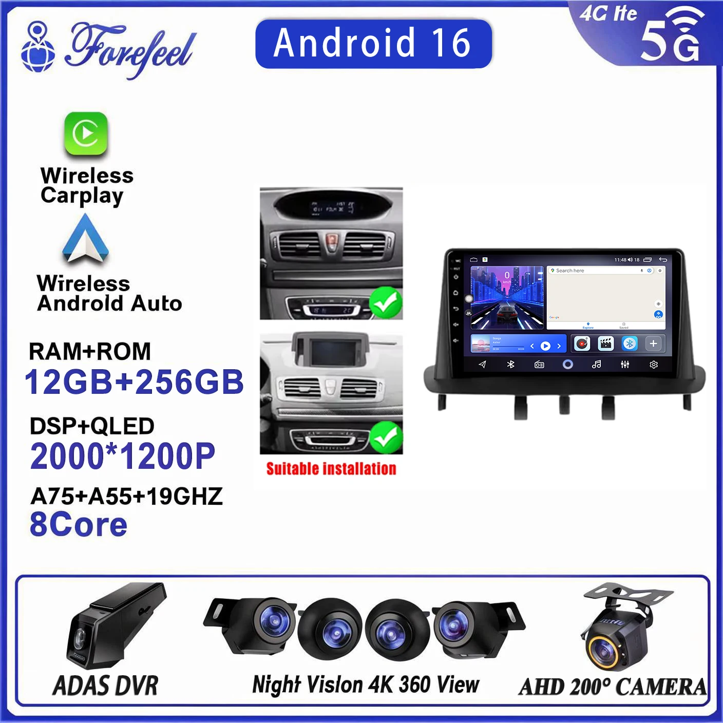 

Android 16 For Renault Megane 3 Fluence Samsung Sm3 2008-2014 Car Auto Radio Gps Navigation Dash Multimedia Player Touch Screen