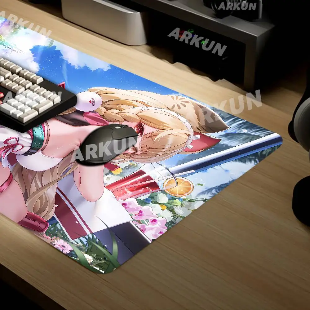 XL Zenless Zone Zero Cute Hot Yuzuha Kawaii Girl Alice Mouse Pad Gamer ملحقات الكمبيوتر لوحة المفاتيح شركة الألعاب مكتب الكمبيوتر المحمول