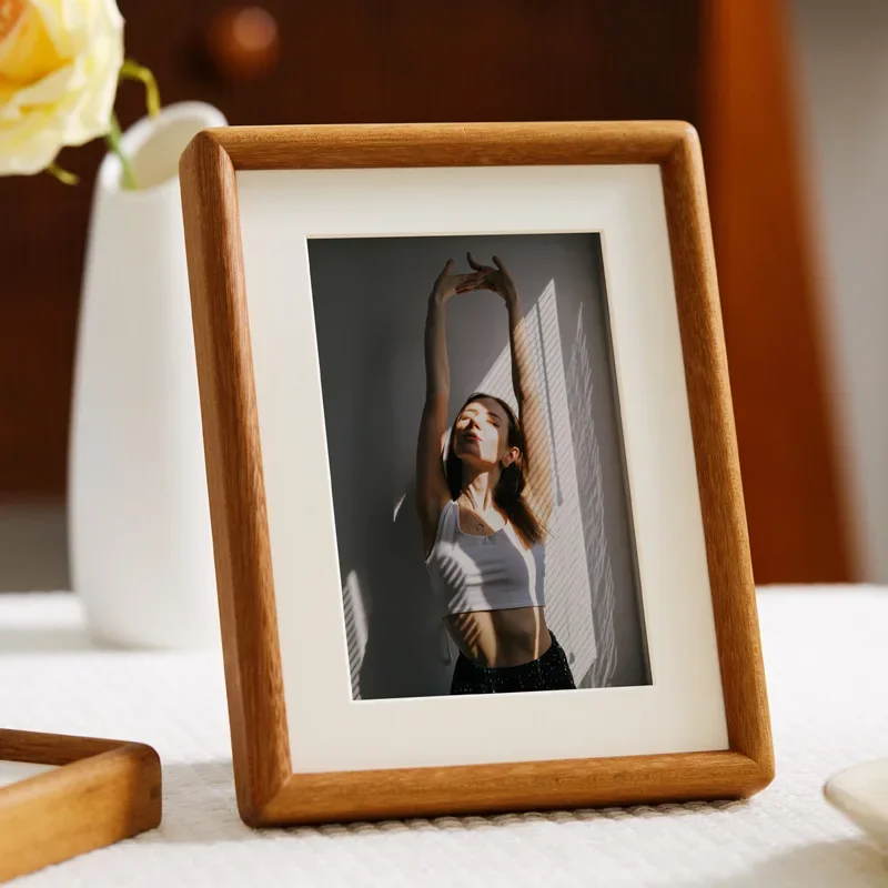 Black Walnut Solid Wood Photo Frame 8-Inch A4 Picture Frame for Home Decor, Premium Quality Wooden Frame Home Décor Gift