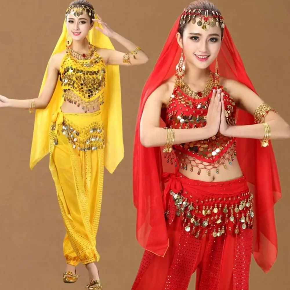For Thailand/India/Arab Show Costumes Sequins Waist Chain Belly Dance Belt Dancer Skirt Hip Scarf