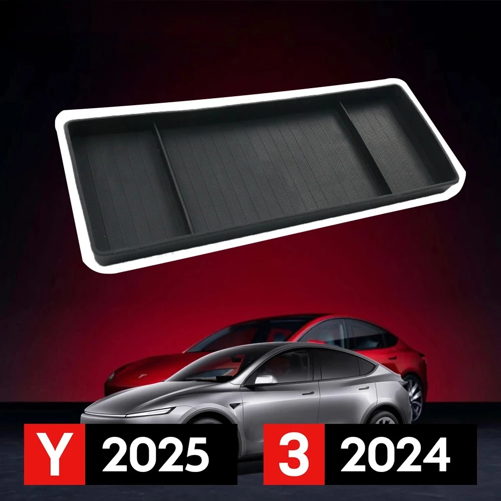 

For Tesla New Model Y Launch 2025 Model 3 Highland 2024 Rear Screen Storage box Dashboard bracket Tissue Box Tray ECT Panel