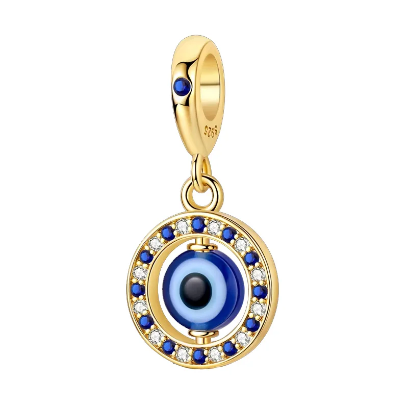 Original-Charm-Perlen aus 925er-Sterlingsilber, goldener Leopard, Glühwürmchen, Schmetterling, Heißluftballon-Perlen, passend für DIY-Armbänder, edler Schmuck
