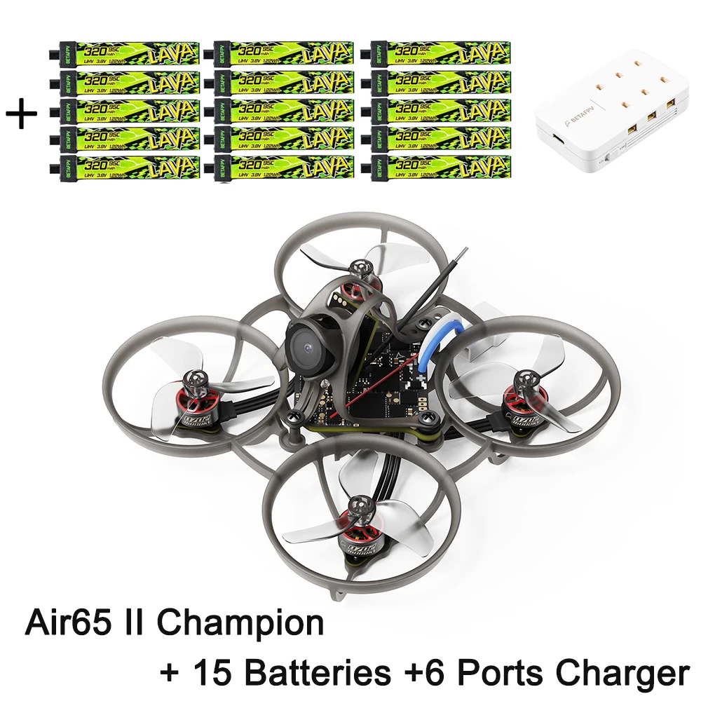 BETAFPV 2026 Air65 II ELRS 2.4G borstelloze Whoop Quadcopter Champion Racing Freestyle 1S RC Drone met LavaⅡ320mAh 1S95C batterij