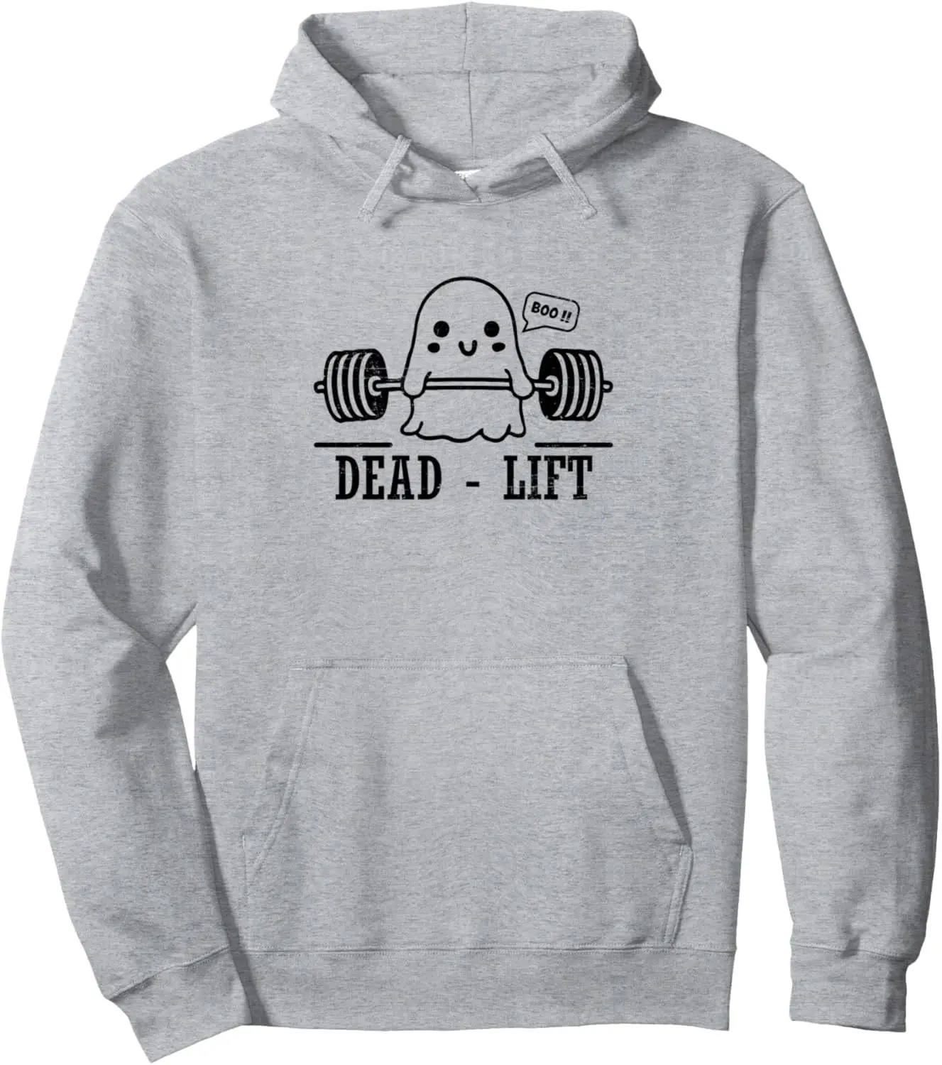 Dead Lift Funny Ghost Boo Weightlifting Halloween Gym Pullover Hoodie Unisex Autumn Streetwear Tops Women Men Hoodies