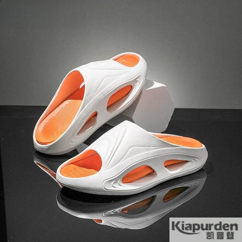 Men's Summer Outdoor Sports Sandals Anti-Slip Thick Bottom Slip-Off Shoes Basketball Beach Casual Slip-On EVA Material