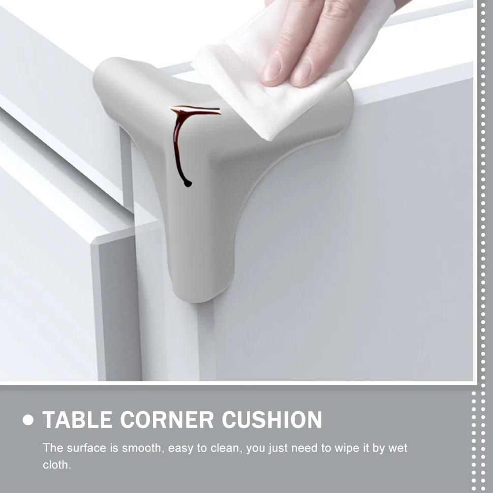 

4 шт. силиконовые уголки для защиты краев стола, защита от царапин для безопасности детей, бампер для мебели, стен и шкафов