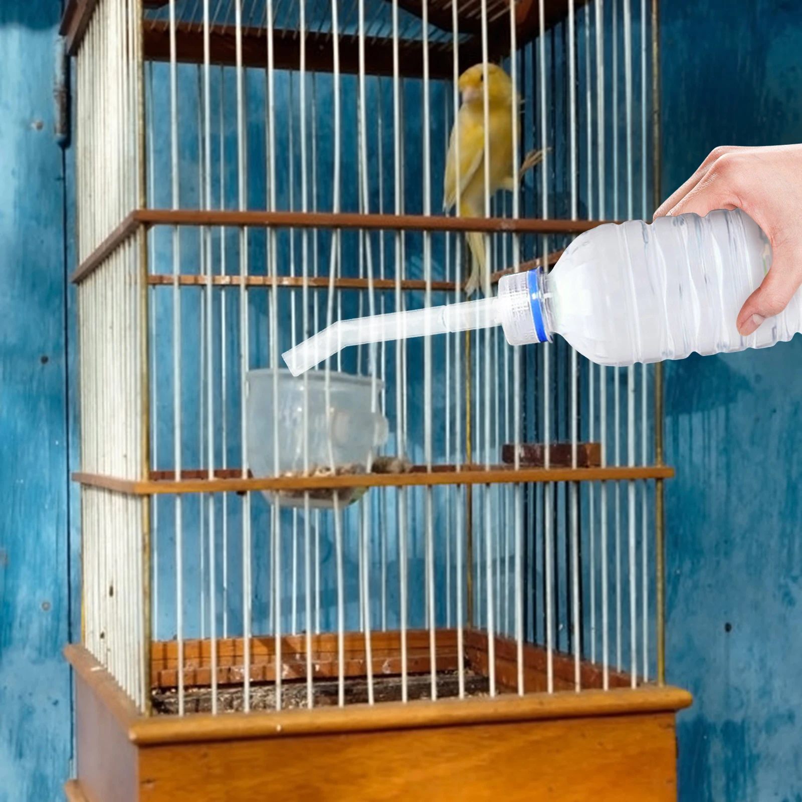 

2Pcs Parrot Waterer Tube Birdcage Accessories Automatic Feeder Nozzles Premium Plastic Durable Easy Clean Pet Bird Supplies