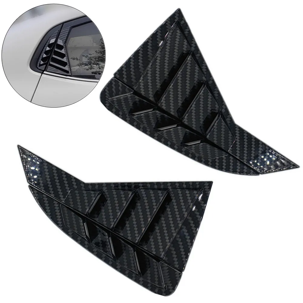 2PCS For KIA RIO K2 2011~2015 Sedan Russia Version Car Rear Window Quarter Louver Cover Side Vent Shutter Trim Scoop ABS  Part