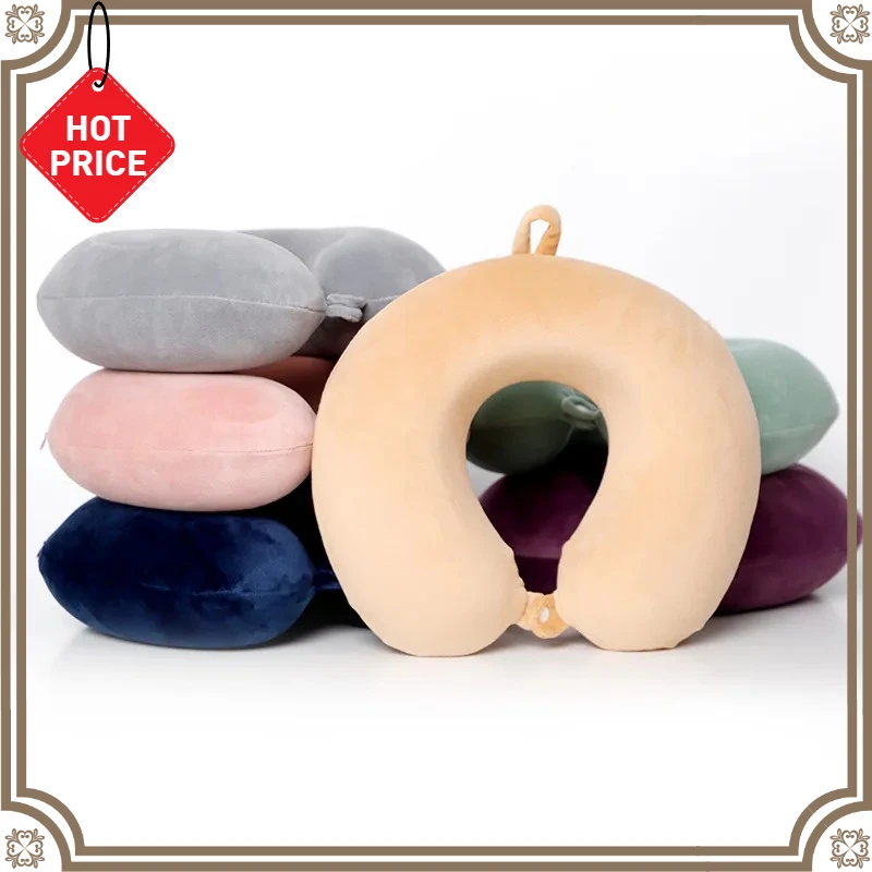 Neues einfarbiges elastisches U-förmiges Kissen, Memory-Schaum Kreatives Nickerchen-Nackenkissen, Auto-Innenraum-Kopfstütze, Stilvolle Kopfstütze