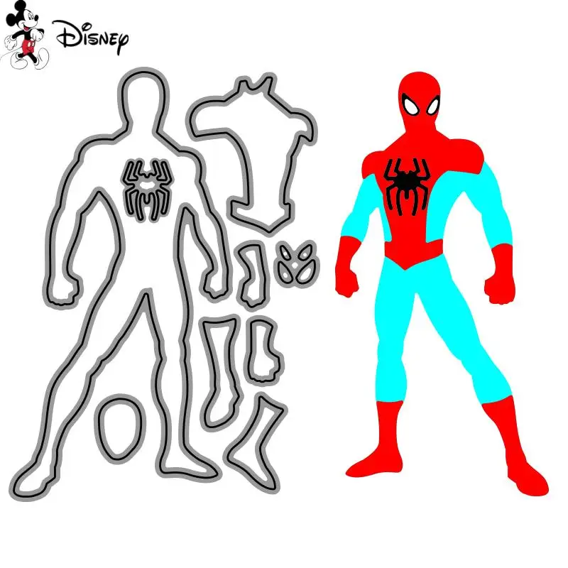 Disney Spiderman wykrojniki do wycinania dla majsterkowiczów księga gości tworzenie kartek z papieru dekoracyjne rękodzieło wykrojnik New Arrival