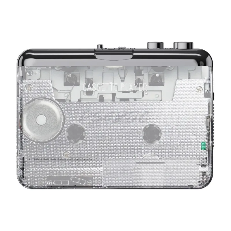 Cassette Player To MP3 Plastic Case Portable Automatic Rewinding Cassette Player with Editing Software Cassette Player