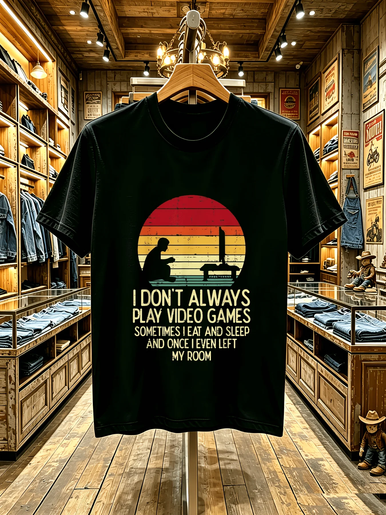 Retro Gaming Event - 1枚入り レトロゲーマーTシャツ 男性向け 面白い「Don't Always Play