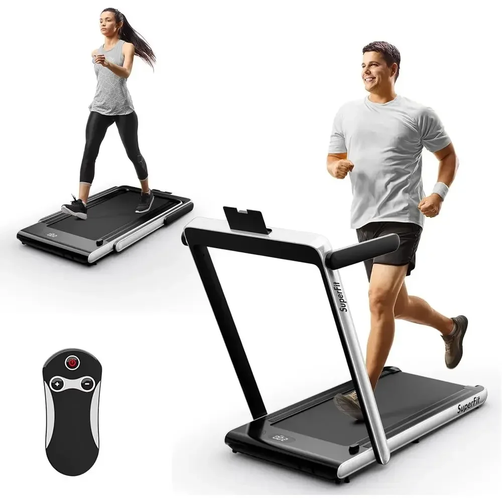 Dual-Function Desk Treadmill, 2.25HP with Touch & App Control, Bluetooth Speaker, Ideal for Home Office