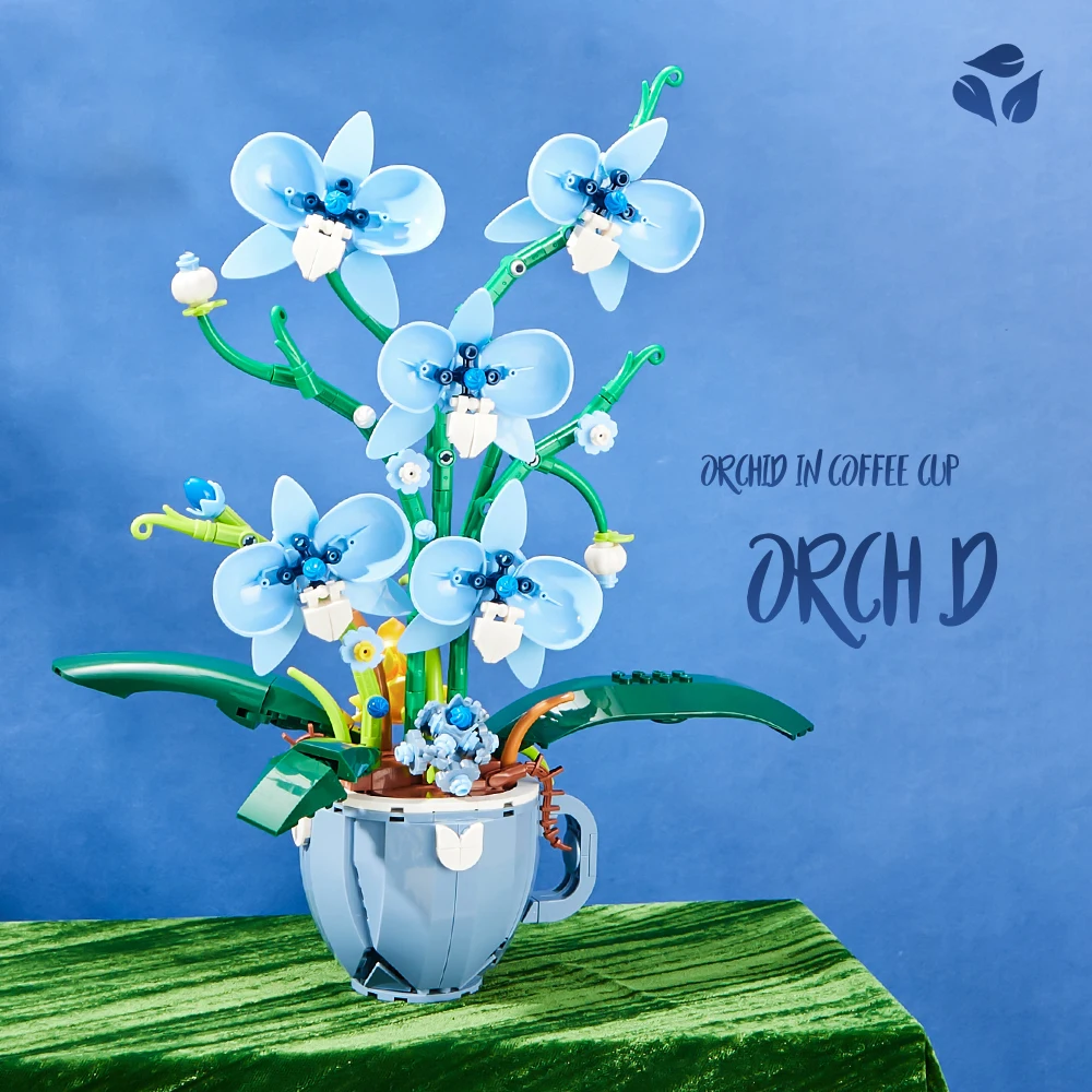 567PCS Potted Orchid MOC Build - Orchid Kids Education ulasan dan harga