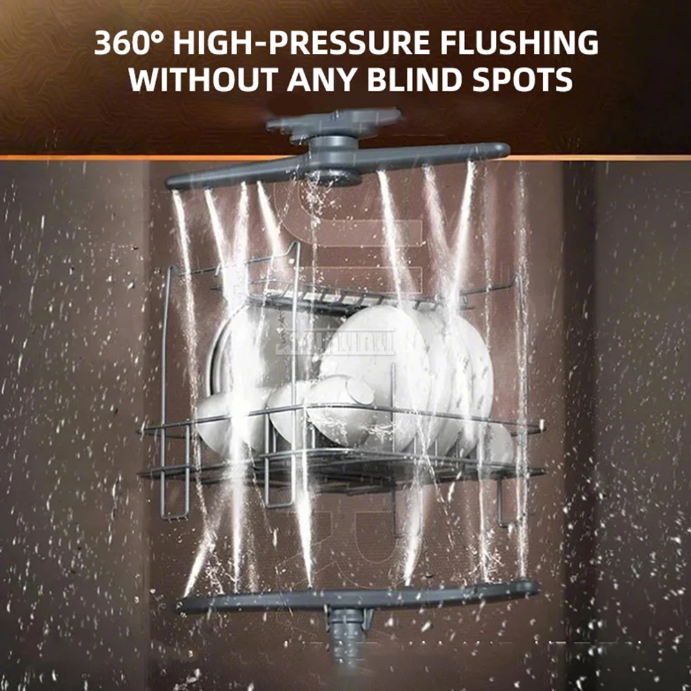 Tabletop Dishwasher Household High Temperature Mini Maquina Lavar Louca Kitchen Cleaning Equipment