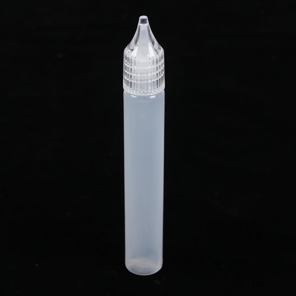 Needle Tip Dropper Bottles 15ml 30ml Empty Plastic Cosmetic Liquid Bottle Unicorn Long Slim Oil Drop Accessories Wholesale