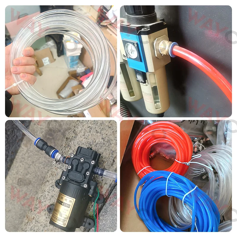10Meters 4mm 6mm 8mm 10mm Air Hose Pneumatic Tube Pipe Pu Hoses for Compressor Black Blue Orange Transparent Polyurethane Tubin