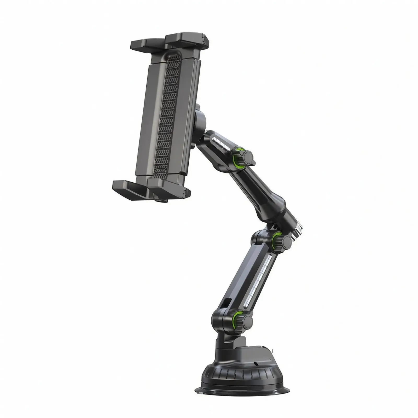 Vehicle Phone and Tablet Holder Hands-Unrestricted Tablet Mount with Suction Cup Car Mount with Adjustable Arm 360-Degree