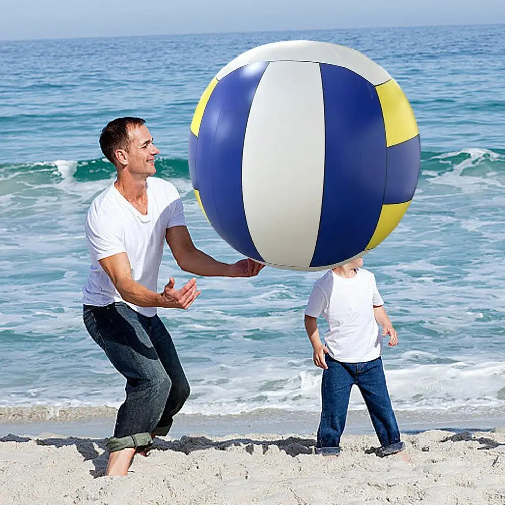 New Giant PVC Inflatable Beach Volleyball Big Football Outdoor Grass Ball Fun Sports Meeting Ball Team Building Beach Volleyball