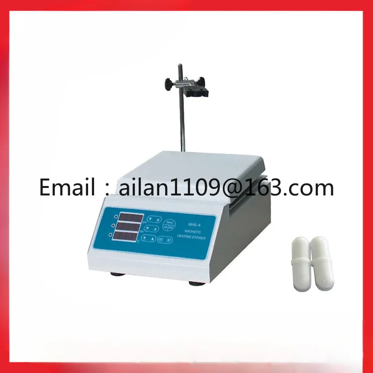 ME-MHS-A Digital Display Speed/time/heat Temp. Square Plate A Biological Magnetic Stirrer Lab Equipment with Heater