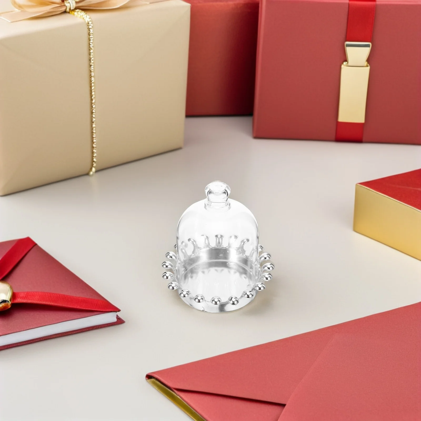 

12Pcs European Style Candy Boxes Clear Plastic Candy Dome Wedding Favor Containers Reusable Decorative Treat Boxes for Birthday