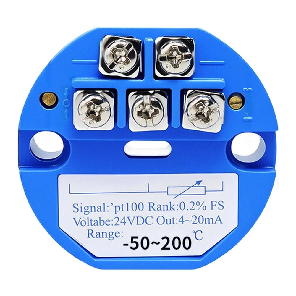 For PT100 For Smart Temperature Transmitter -50C To 200C 4-20mA Output For RTD Sensor For Industrial Automation Control System