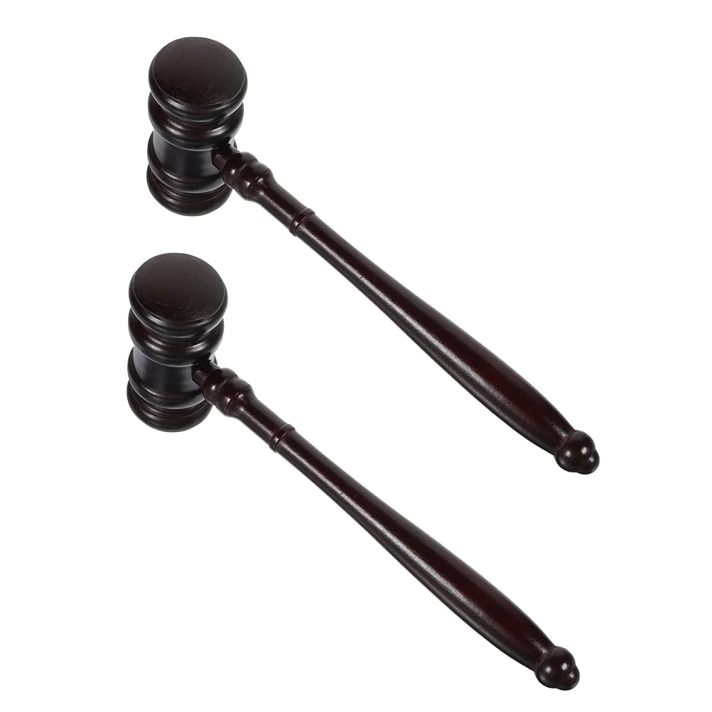

2Pcs Solid Wood Judge Gavel for Auctions Meetings Courtroom Role Play Meticulously Crafted Smooth Finish Comfortable Grip