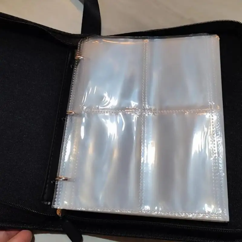 

Football Card Holder 400 Pockets Binder Album with Handle Strap for Easy Organization and Card Organize