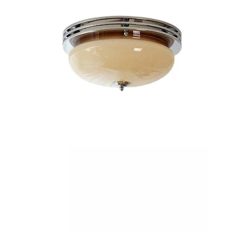 

ceiling lamp, French cream style bedroom light, vintage egg tart lamp, second-hand study balcony lamp