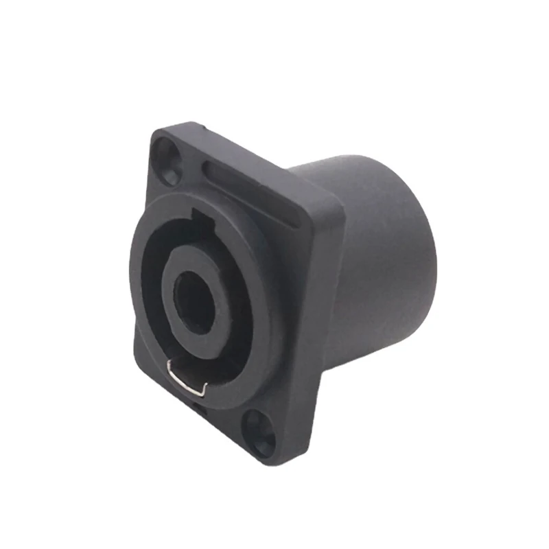 

﻿ Connector Panel Mount Female 4 Pole Pin Core Female Speakon Socket Screw Speaker Ohm Plug Small square Base XLR Microphone