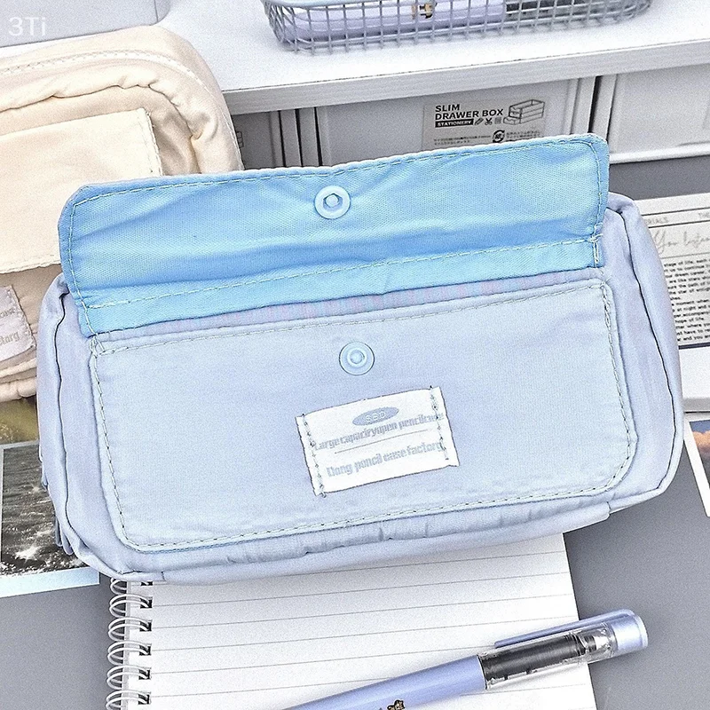 مقلمة ذات سعة كبيرة حقيبة أقلام رصاص حقيبة مستحضرات تجميل لطيفة حقيبة قماش قلم رصاص مستلزمات الطلاب العودة إلى المدرسة اكسسوارات هدية