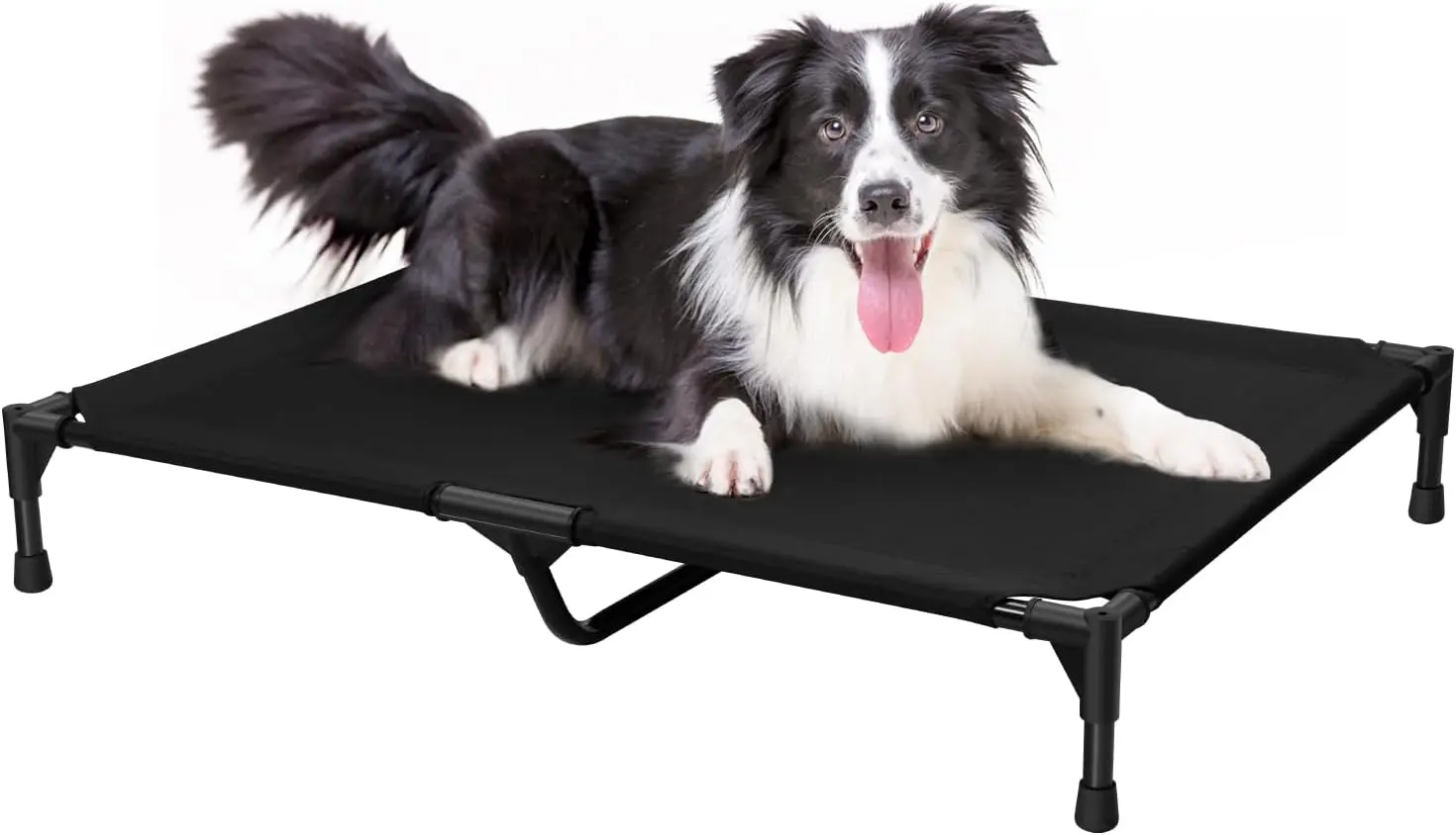 Elevated Cooling Dog Bed – Raised Metal-Frame Pet Cot