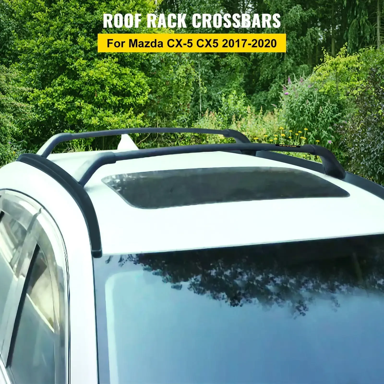 Roof Rack Compatible with Mazda CX-5 CX5 2017 2018 2019 2021 4PCS Roof Rack Rail Cross Bar Crossbar