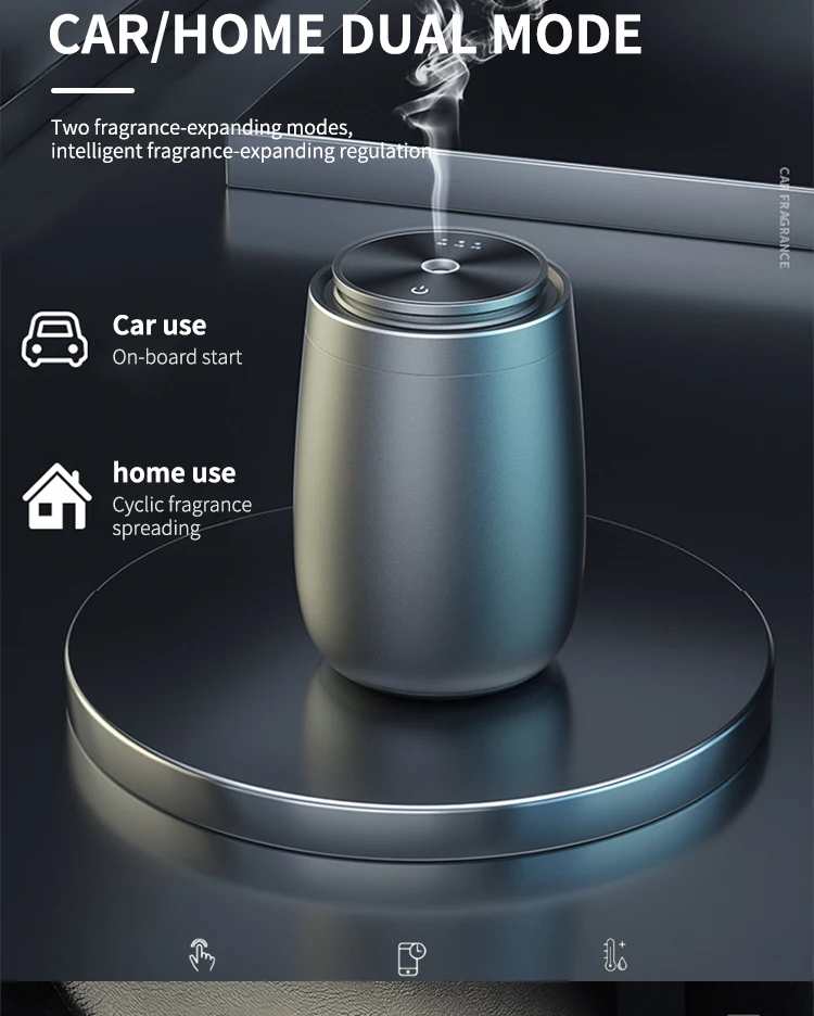 เครื่องพ่นกลิ่นหอมอัจฉริยะสำหรับห้องน้ำหอมปรับอากาศในรถยนต์เครื่องพ่นกลิ่นแบบชาร์จ USB