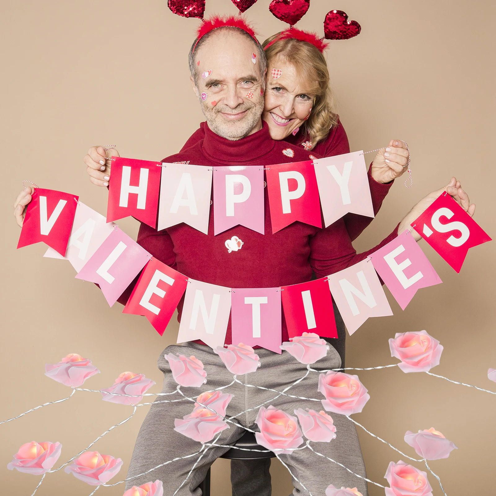 

Operated LED Rose Flower String Light Romantic Wedding Birthday Party Fairy Lights Decorative for Holidays