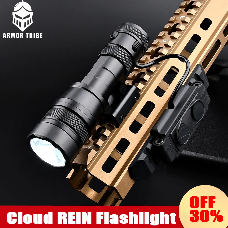 

WADSN Tactiacl REIN 1.0 Micro Kit Cloud Defensive Weapon 1000Lumens Powerful Flashlight Scout Hunting Light Fit 20mm Rail