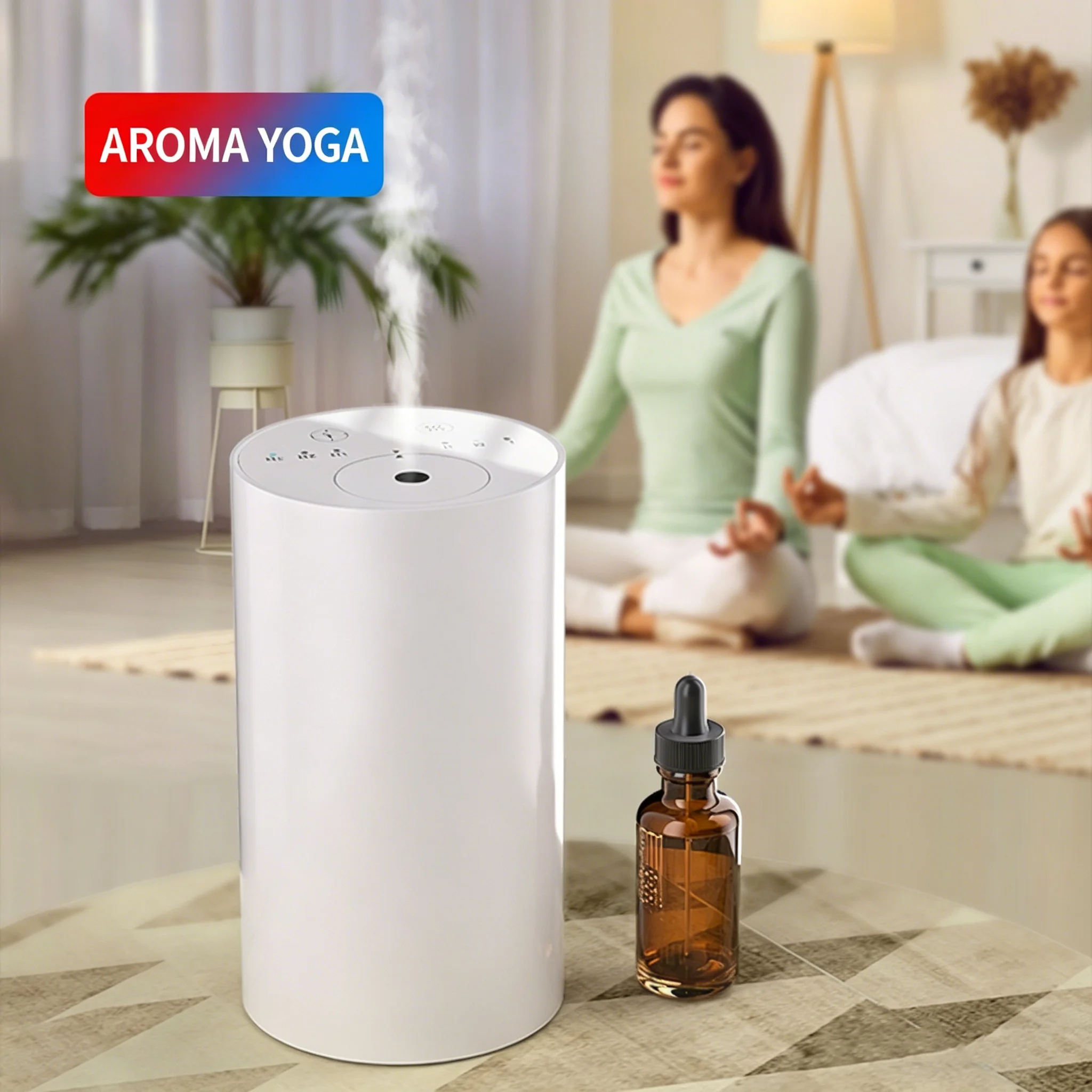 Waterless essential oil diffuser, portable silent aroma diffuser, 10ml capacity, battery-powered mini fragrance diffuser, 3 spra