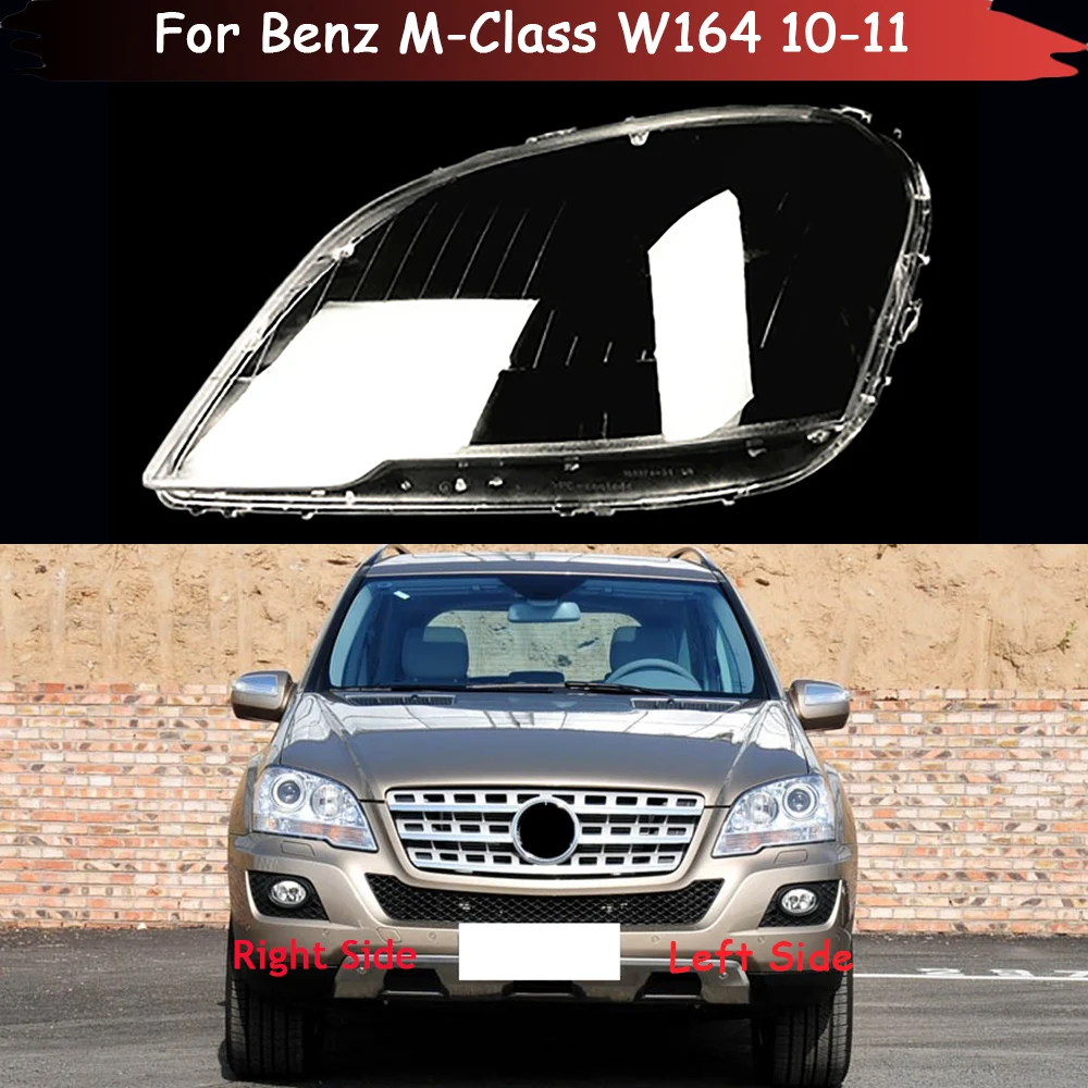 

Head Lamp Glass Lens Caps For Benz M-Class W164 ML300 ML350 ML450 ML500 2010 2011 Car Headlight Cover Auto Light Lampshade Shell