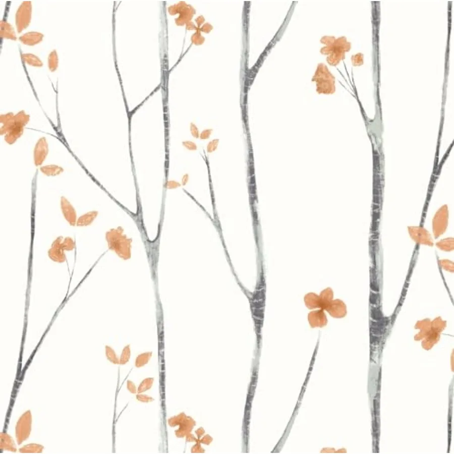 

Floral Wallpaper Peel and Stick Wallpaper Boho 16.14" Flower Wallpaper Tree Contact Paper Self Adhesive Removable Wallpaper for