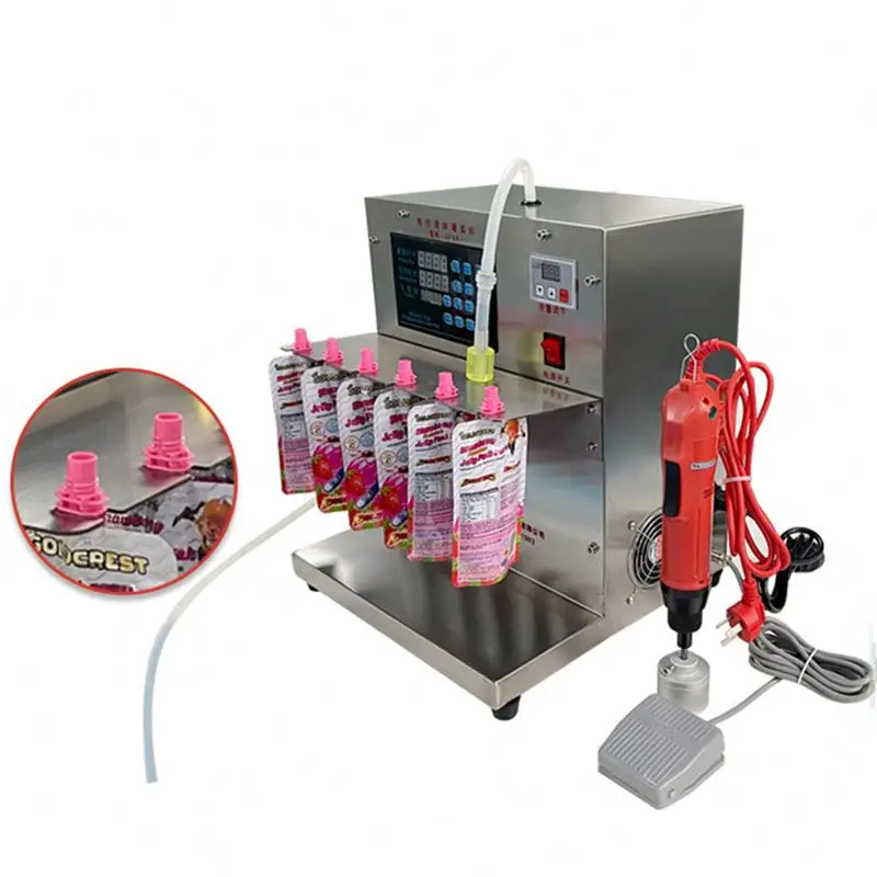 High Accuracy Automatic Spout Pouch Liquid Drink Mango Juice Jelly Capping Filling Machine