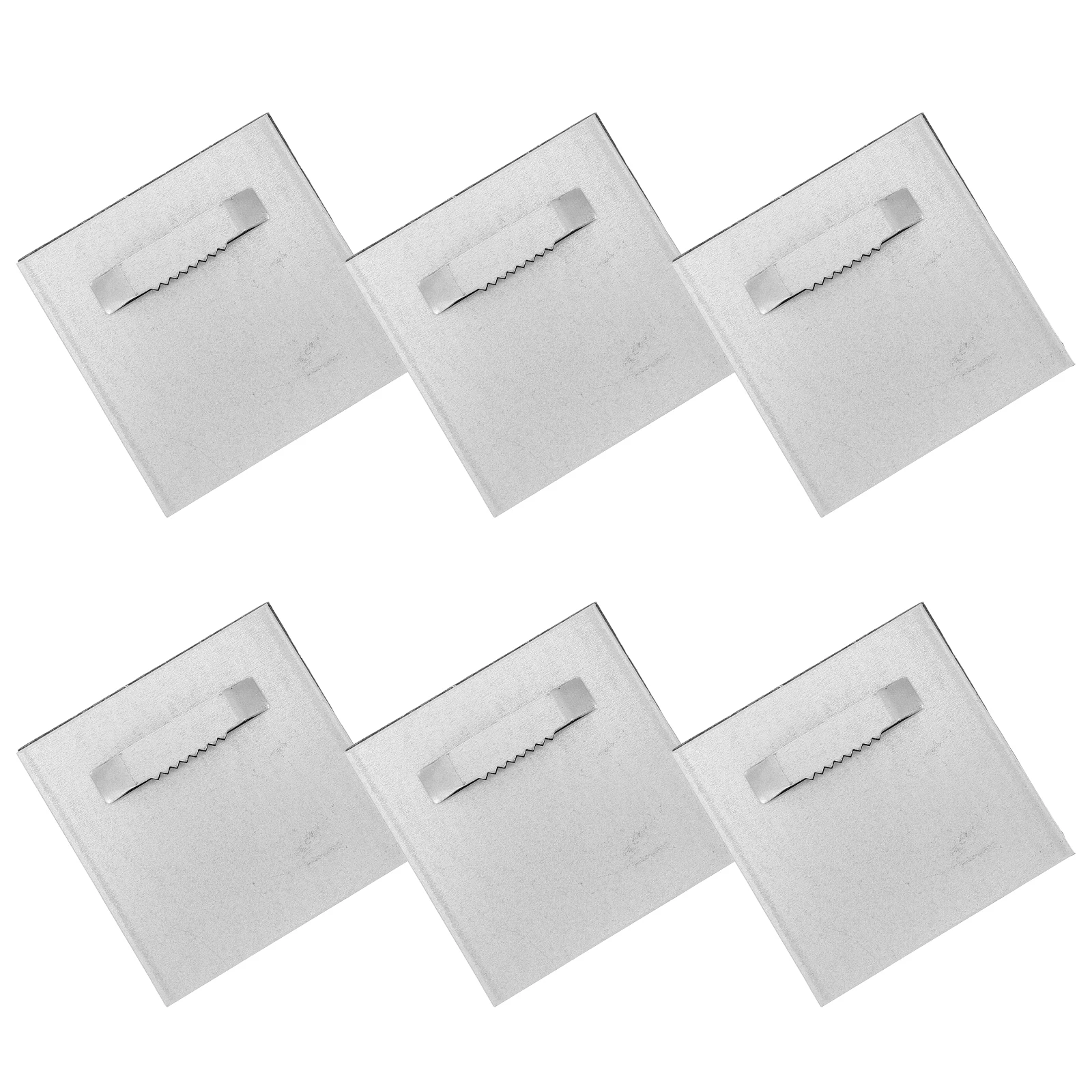 

6 Sets Wall Mount Hooks Self-adhesive Hangers Photo Frame Holders Adhesive Stainless Steel Hanging No Punch Vertical Mirror